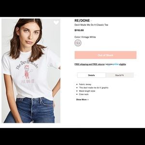 T-Shirt size S- Re/Done